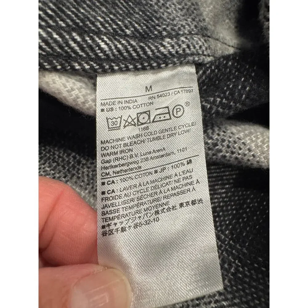 Banana Republic Heavyweight‎ Flannel Shirt M Button Up Standard Fit Long Sleeve